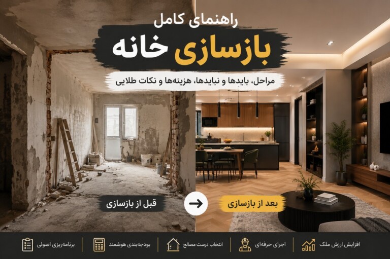 راهنمای کامل بازسازی خانه | بخش دوم