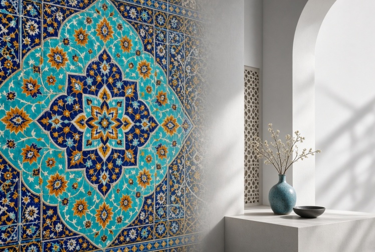 کاشی‌های سنتی ایرانی؛ از تاریخ کهن تا احیای دوباره در معماری معاصر